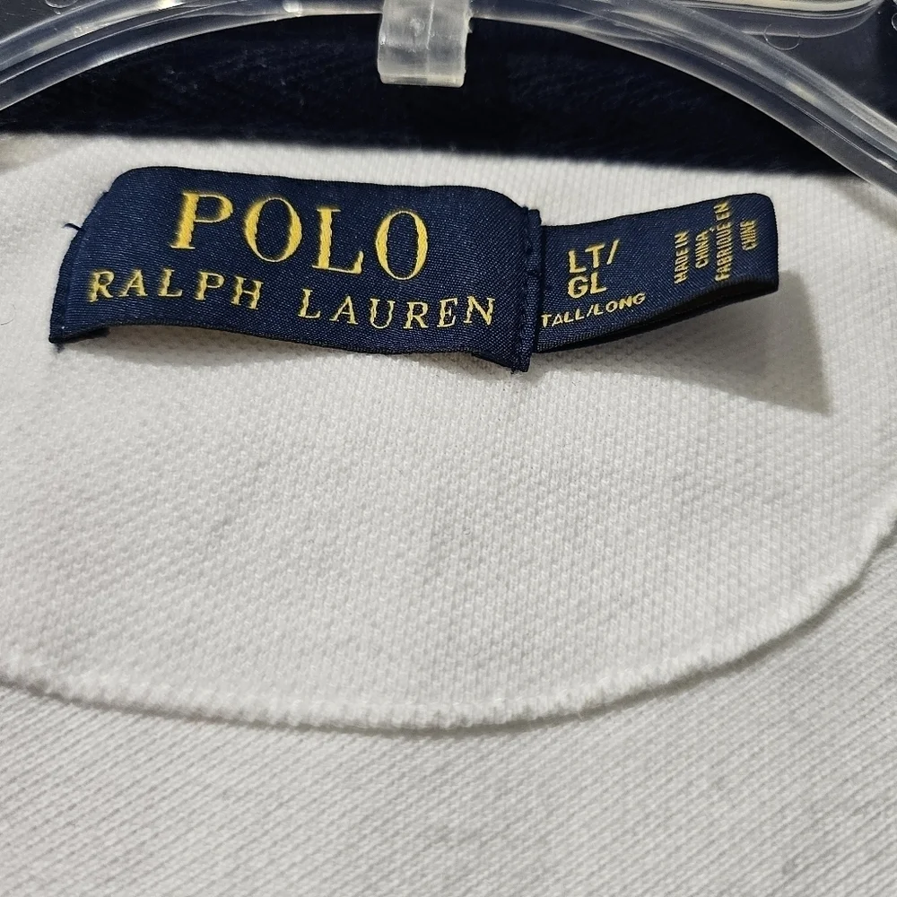Polo Ralph Lauren Rugby Y2k rare Vintage shirt size LT/GL Prepie New Money